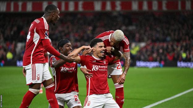 Nottingham Forest celebrate goal